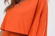 asos maxi one shoulder orange dress uk6