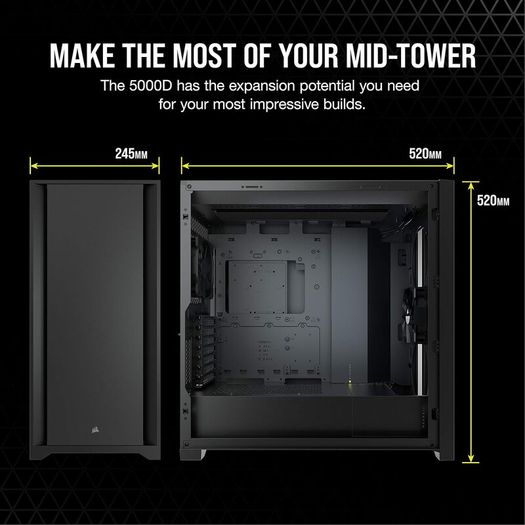 Corsair 5000D Airflow Tempered Glass Mid-Tower ATX Case