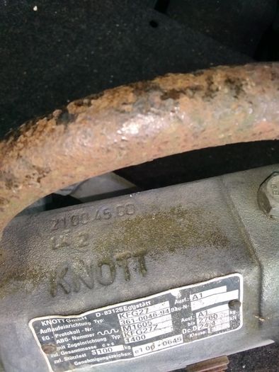 Knott horsebox trailer hitch .