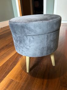 Grey foot stool