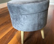 Grey foot stool