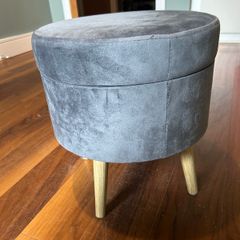 Grey foot stool