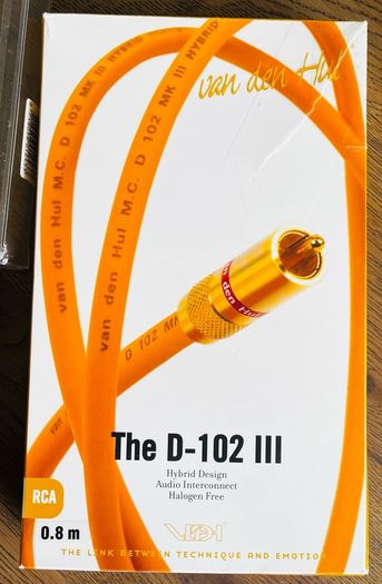 Van Den Hul D102 III Hybrid RCA interconnects 80cm