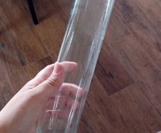 glas vase 26 cm high