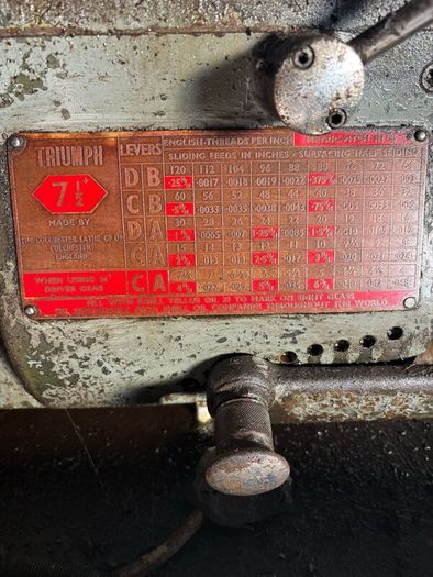 Colchester Triumph Lathe
