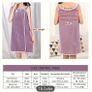 New - A Lovely Light Pink Bath / Shower Wrap - Size Chart in Pictures - Read Carefully Image 3