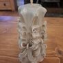 Hand Carved Style Decorative Candle Image 4