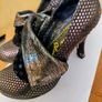 Irregular Choice Flick Flack Black/Silver Shoes Image 5