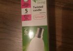 Twisted Candle bulb x 2