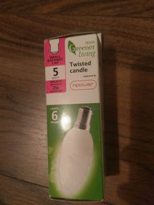 Twisted Candle bulb x 2
