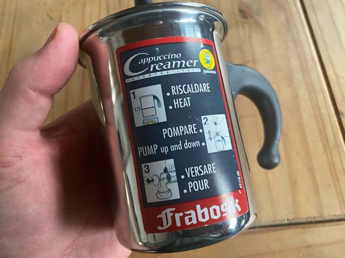 Frabosk Cappuccino Creamer Italy made