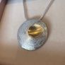 Martina Hamilton Sterling Silver and Gold plate necklace Image 2