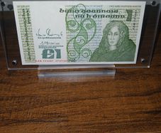 Irish pound note punt with display