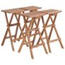 5 Piece Folding Bar Set Solid Teak Wood Image 6