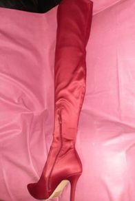 Thigh High Boots Red size 6 BNIB