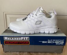NEW Womens Skechers work slip resistant trainers