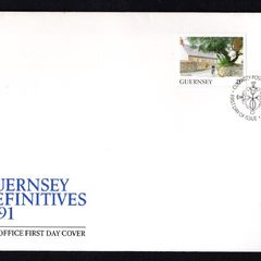 1991 Guernsey Bailiwick Views 21p King's Mills & 26p Town Church Definitive Stamps First Day Cover (FDC)
