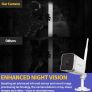 Security Camera Outdoor, Septekon 1080P CCTV Camera Wireless WiFi, Waterproof Home Surveillance Camera with 2-Way Audio, Night Vision, Motion Detection, Cloud Storage, Work with Alexa (FREE POSTAGE) Image 3