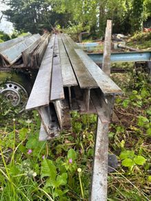 Galvanised steel palisade fencing posts 7ft3