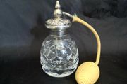 Vintage Art Nouveau Style Silver Topped Crystal Perfume Atomiser