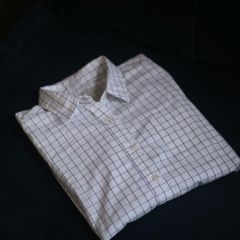 Muji unisex chekced plaid shirt