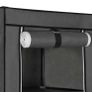 XXL wardrobe, folding cupboard, fabric cabinet with clothes rail, 3 roll-up doors, camping cupboard, 175 x 150 x 45 cm, Image 3