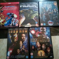 Marvel Dvd Bundle Hulk Iron Man Avengers Superhero Movies
