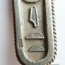 Vintage 925 Sterling Silver Egyptian Cartouche Design Charm pendant Hallmarked, and chain L 16" - 14,83g Image 6