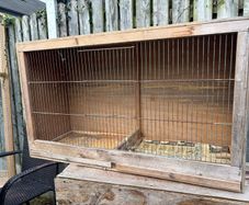 wooden bird cage