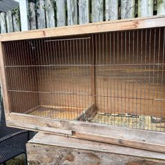 wooden bird cage