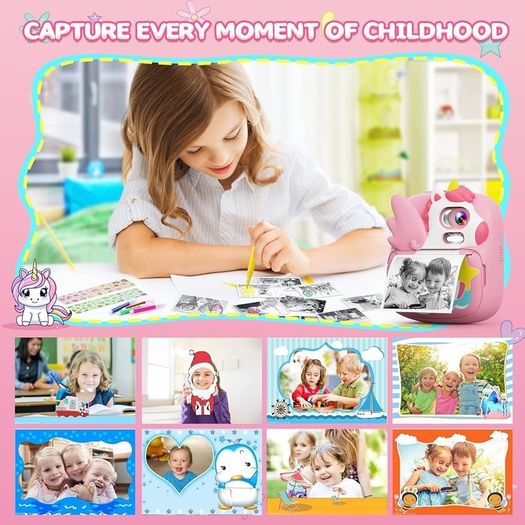 NEW SALE | Instant Camera for Kids with 32G SD Card & Print Photo Paper, 1080P HD Video Toddler Camera