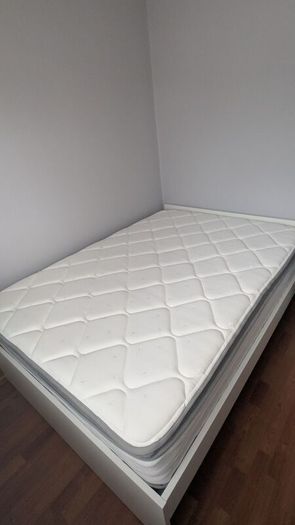 VIHALS double bed frame and Novilla 27cm Memory Foam Pocket Sprung Mattress