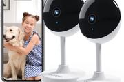 Wifi Camera 2 Pack, Home Security Camera for Baby &amp; Elder, Pet Camera with Motion Detection, Night Vision, 2-Way Audio, 1080P Indoor Camera Wireless, Baby Monitor Works with APP &amp; Alexa (FREE POSTAGE)