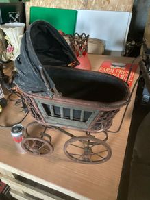 Antique child's baby pram