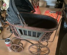 Antique child's baby pram