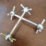 Antique Pair Solid Sterling Silver Knife Rests, Christopher Dresser Style Hallmarked Image 2