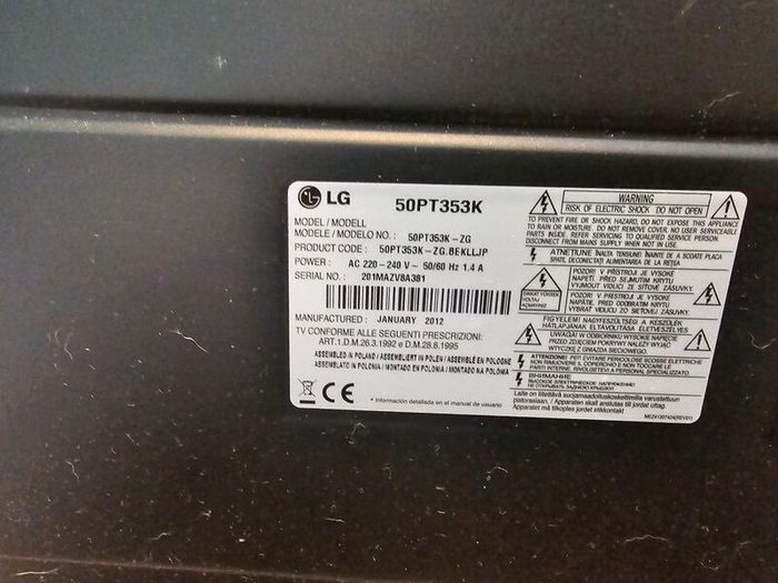 LG plasma TV