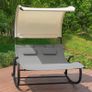 Rocking Sun Lounger  2 person with awning Image 4