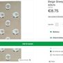 Brand-new Beige Sheep Printed Rug 60x90cm Image 2