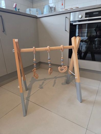 Wooden baby gym