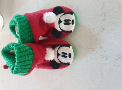 Mickey mouse christmas slippers uk7