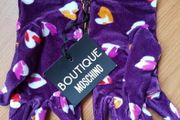BNWT - Boutique Moschino purple gloves