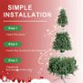 7.5ft Slim Artificial Christmas Tree Image 6