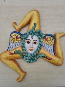 The Trinacria, a traditional, iconic symbol of Sicily