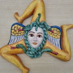 The Trinacria, a traditional, iconic symbol of Sicily