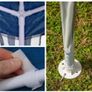 3x9m Gazebo Party Tent sunflowers for Outdoor Waterproof and Marquee  Garden Event, White Image 9