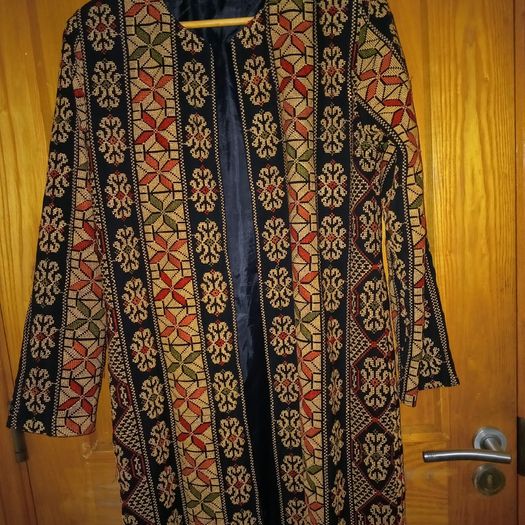 Nepali Haute Couture Traditional Costume Unisex Long Coat and Headdress.
