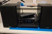 Panasonic SA-PMX82 2x60 watts at 3 ohms. FM, DAB+, CD, Bluetooth,Audiophile Mini System Like New