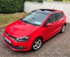 Red Volkswagen Polo 2016