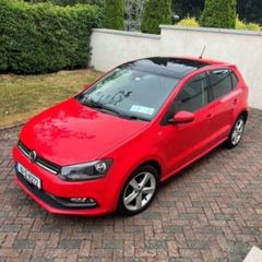 Red Volkswagen Polo 2016